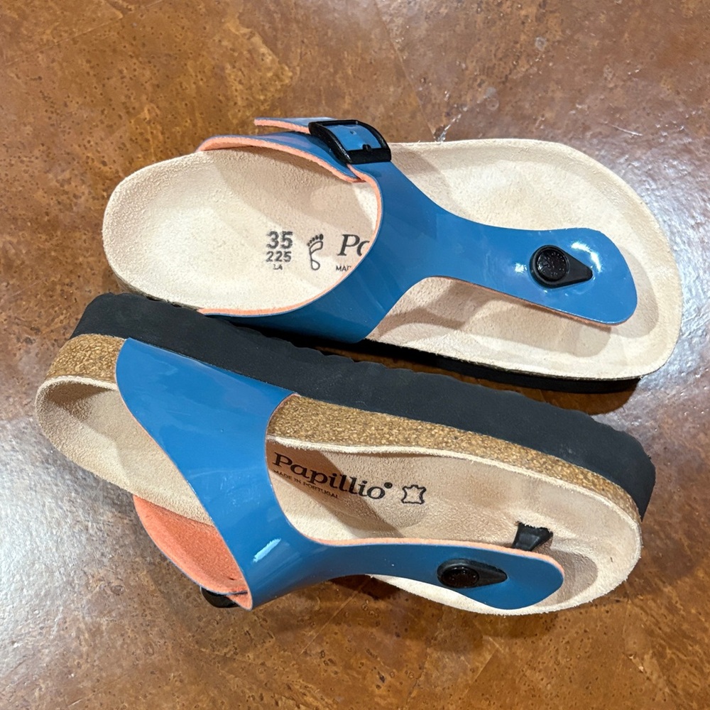 Papillio by Birkenstock patent thong sandal